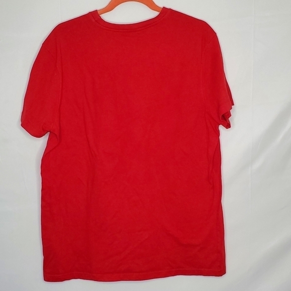 No Fear Skull Graphic Spell Out Tee Shirt XL Red Short Sleeve Cotton Top Y2K - Picture 4 of 11